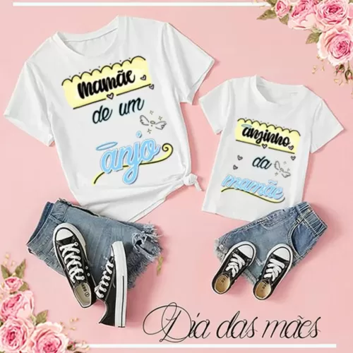 Kit Camisetas Dia das Mães – Mãe e Filho(a)