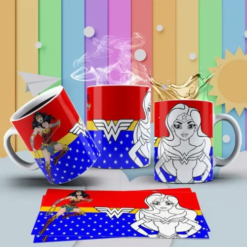 Kit Canecas de Colorir Dia das Crianças – Personalize Arte Digitais