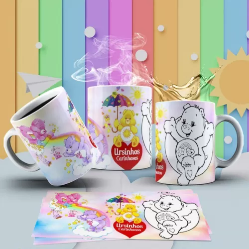 Kit Canecas de Colorir Dia das Crianças – Personalize Arte Digitais