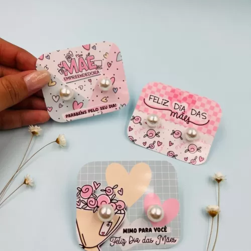 Kit Cards para Brincos – Dia das Mães