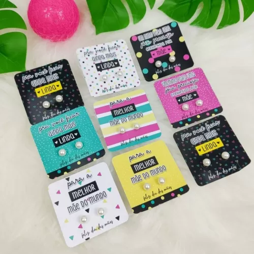 Kit Cards para Brincos – Dia das Mães