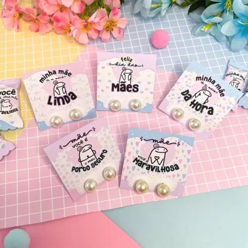 Kit Cards para Brincos – Dia das Mães