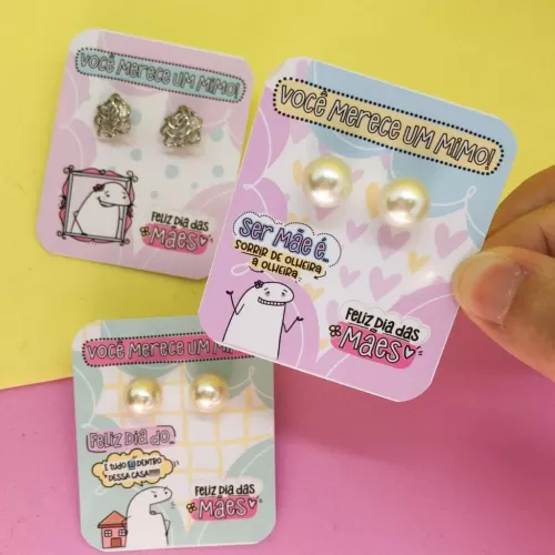 Kit Cards para Brincos – Dia das Mães