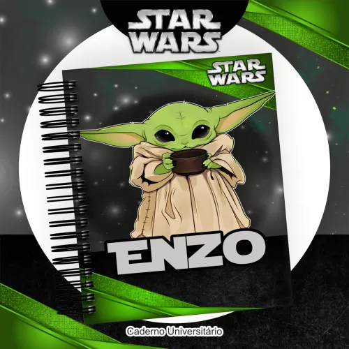 Kit Completo Baby Yoda | Star Wars – Escolar | Saúde – Encadernação – Pamella Vieira
