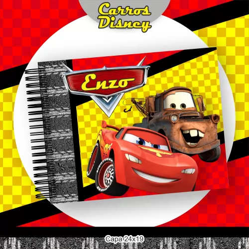 Kit Completo Volta às Aulas 2024 (Encadernação) – Carros Disney – Pamella Vieira