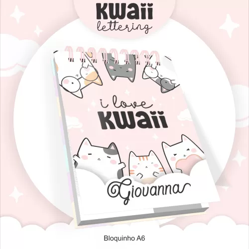 Kit Completo Volta às Aulas 2024 (Encadernação) – Kawaii Lettering – Pamella Vieira