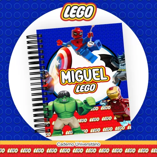 Kit Completo Volta às Aulas 2024 (Encadernação) – LEGO Heróis – Pamella Vieira