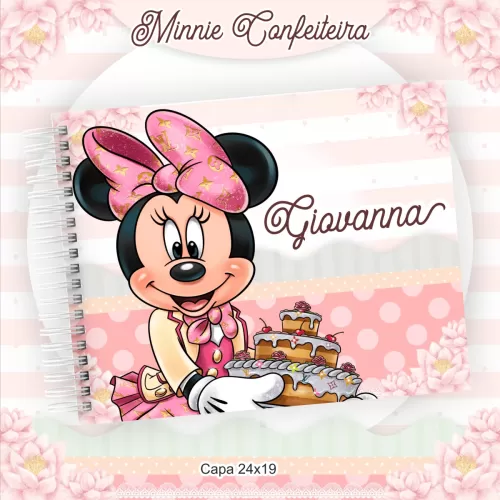 Kit Completo Volta às Aulas 2024 (Encadernação) – Minnie Confeiteira – Pamella Vieira