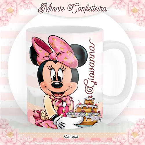 Kit Completo Volta às Aulas 2024 (Encadernação) – Minnie Confeiteira – Pamella Vieira