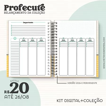 Kit Digital – Coleção ProfeCute | 2024 – Metamorpaper