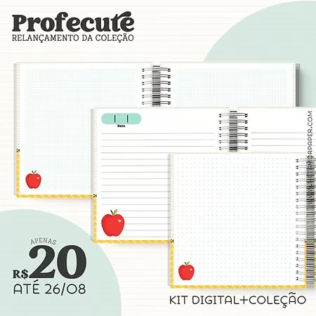 Kit Digital – Coleção ProfeCute | 2024 – Metamorpaper