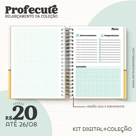 Kit Digital – Coleção ProfeCute | 2024 – Metamorpaper