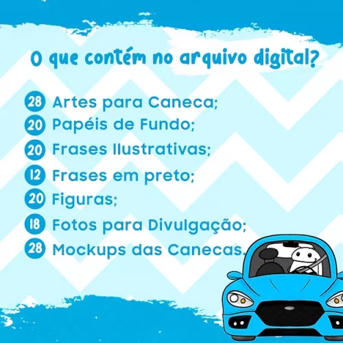 Kit Digital + Estampas Canecas – Dia a Dia (Avião sem Asa)