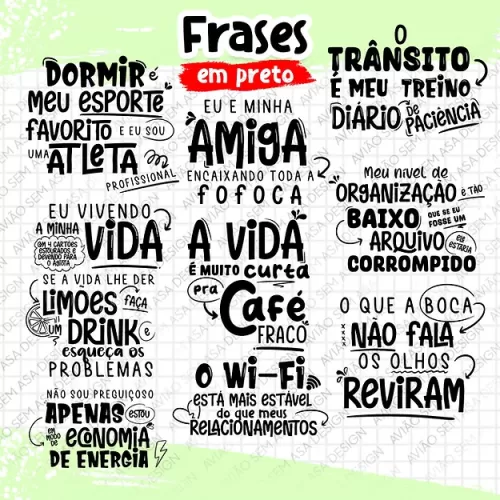 Kit Digital + Estampas Canecas – Dia a Dia (Avião sem Asa)
