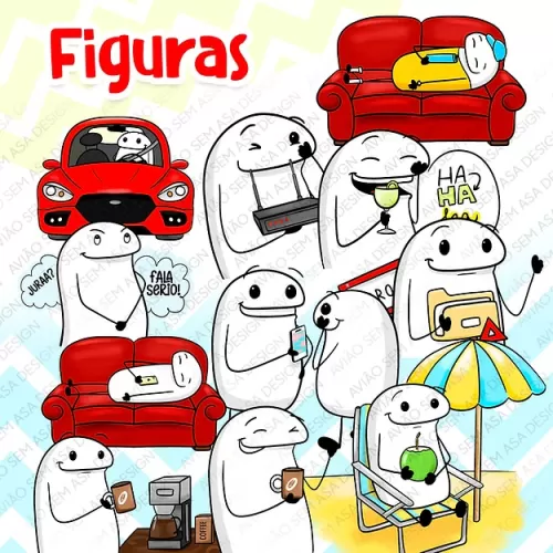 Kit Digital + Estampas Canecas – Dia a Dia (Avião sem Asa)