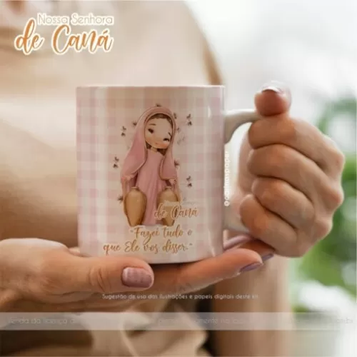 Kit Digital – Ilustrações Nossa Senhora de Caná (Santinhos) – Carina’s Paper