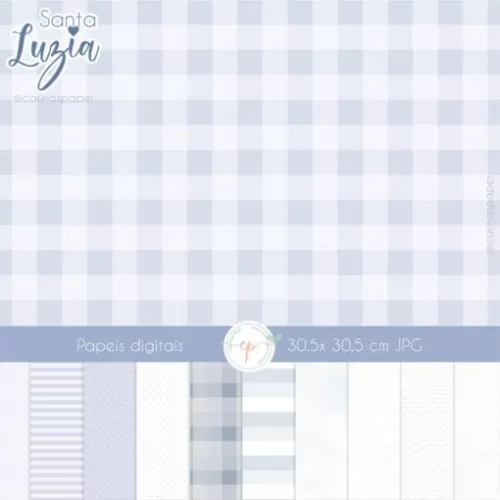 Kit Digital – Ilustrações Santa Luzia (Santinhos) – Carina’s Paper