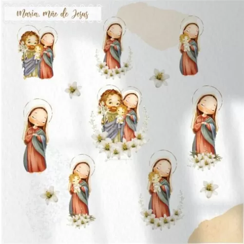 Kit Digital Maria, mãe de Jesus (Santinhos) – Carina’s Paper