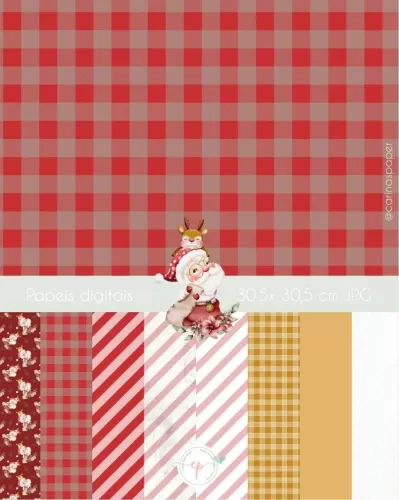 Kit Digital Papai Noel (Carinas Paper)