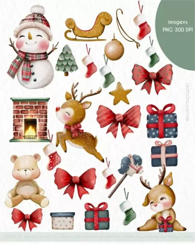 Kit Digital Papai Noel (Carinas Paper)