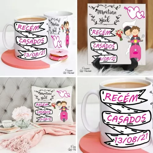 Kit Digital Recém-casados – Artes Em Corel, PDf E Png
