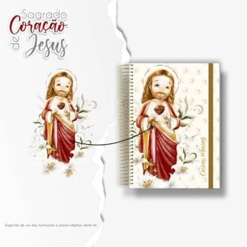 Kit Digital Sagrado Coração de Jesus (Santinhos) – CARINAS