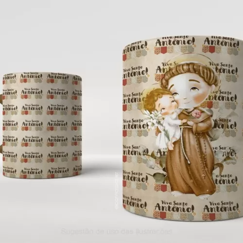 Kit Digital Santo Antônio – Santinhos – CARINAS PAPER