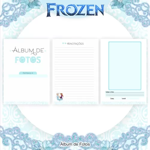 Kit Escolar 2024 Saúde – Encadernação – Frozen – Pamella Vieira