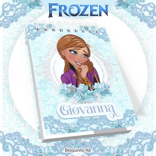 Kit Escolar 2024 Saúde – Encadernação – Frozen – Pamella Vieira
