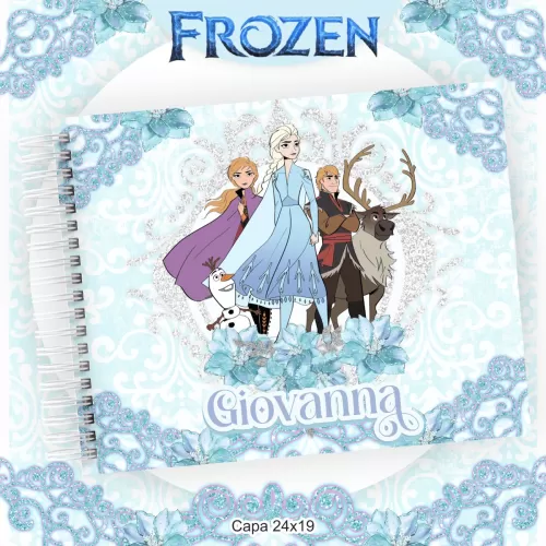 Kit Escolar 2024 Saúde – Encadernação – Frozen – Pamella Vieira