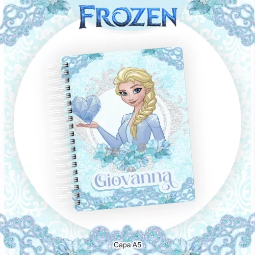 Kit Escolar 2024 Saúde – Encadernação – Frozen – Pamella Vieira