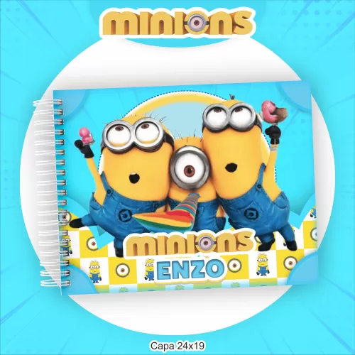 Kit Escolar | Saúde Encadernação 2024 – Minions – Pamella Vieira