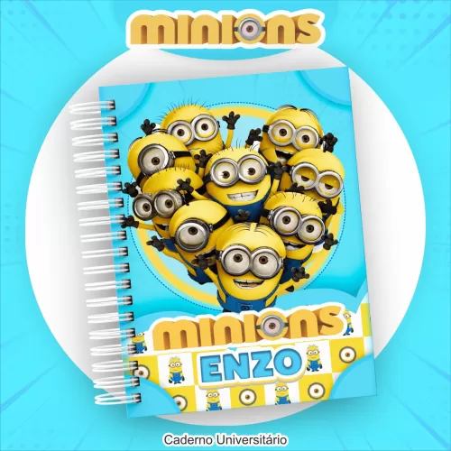 Kit Escolar | Saúde Encadernação 2024 – Minions – Pamella Vieira