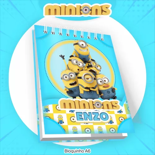 Kit Escolar | Saúde Encadernação 2024 – Minions – Pamella Vieira