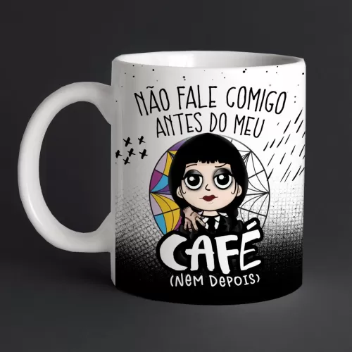 Kit Estampas Canecas Wandinha