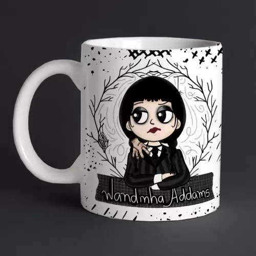 Kit Estampas Canecas Wandinha