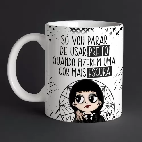 Kit Estampas Canecas Wandinha
