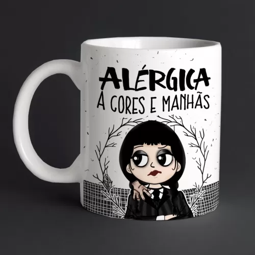 Kit Estampas Canecas Wandinha