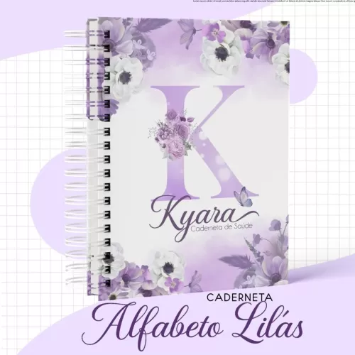 Kit Maternidade - Alfabeto Lilás 2024 - Meninas - Encadernação 2024