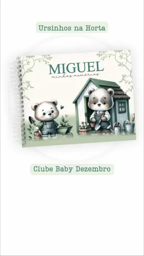Kit Maternidade Clube Baby – Ursinhos na Horta – Pamella Vieira