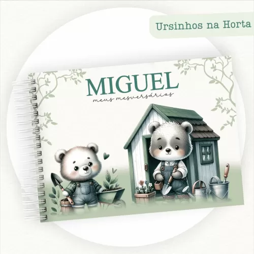Kit Maternidade Clube Baby – Ursinhos na Horta – Pamella Vieira