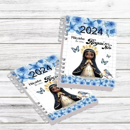 Kit Nossa Senhora Aparecida para Agenda 2024 - Caneca - Bloquinhos