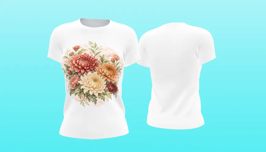 Kit Novembro 2027 com artes de crisântemo em PNG, agenda A5 em PDF e mockups para divulgação. Ideal para sublimação e personalizados.