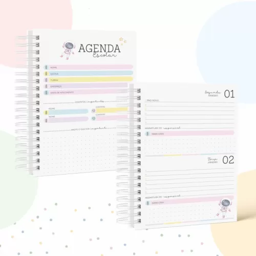 Kit Space Girl – Volta às Aulas 2024 (Papel Amado)