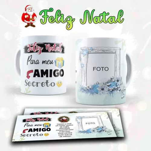 Kit arte pronta Estampas para canecas Natal – 01 – Lydiane