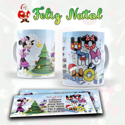 Kit arte pronta Estampas para canecas Natal – 01 – Lydiane