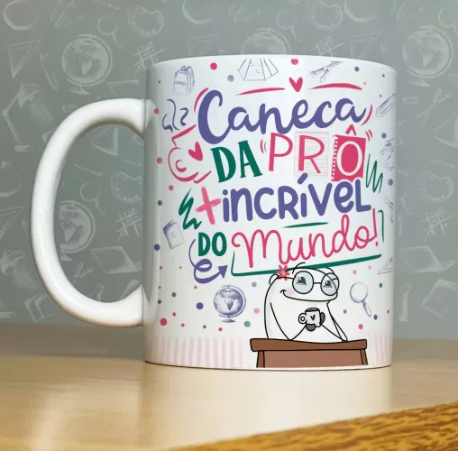 Lançamento Professores 2023 – Estampas Canecas (Abacaxi Sublimático)