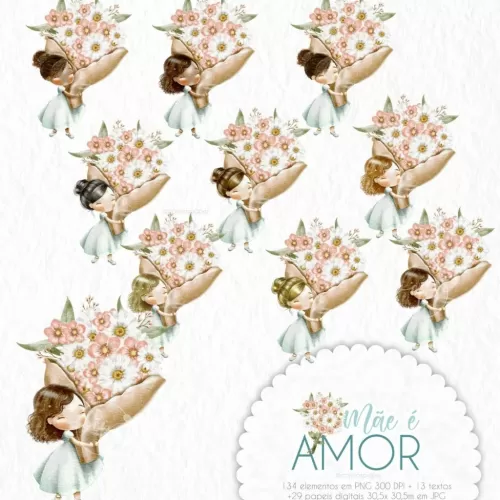 Mega Kit Digital Mãe é Amor – Carinas Paper