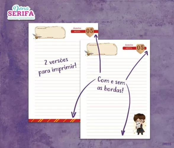 Miolo Agenda 2024 Harry Potter – (Dona Serifa)