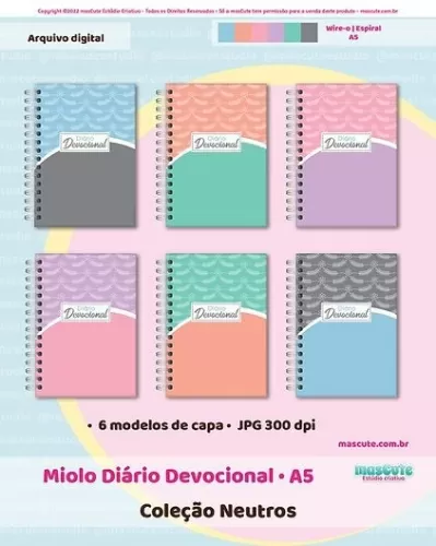 Miolo Diário Devocional | A5 | Neutros